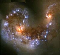 colliding galaxies