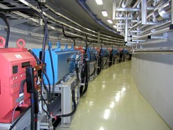 Inside the synchrotron tunnel