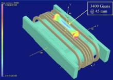 CAD rendering of ex-situ magnet